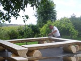 Sitzgruppe in Arbeit